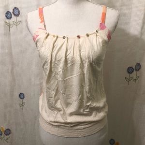 🌊Reef Open Back Tank w/ Tie and Buttons